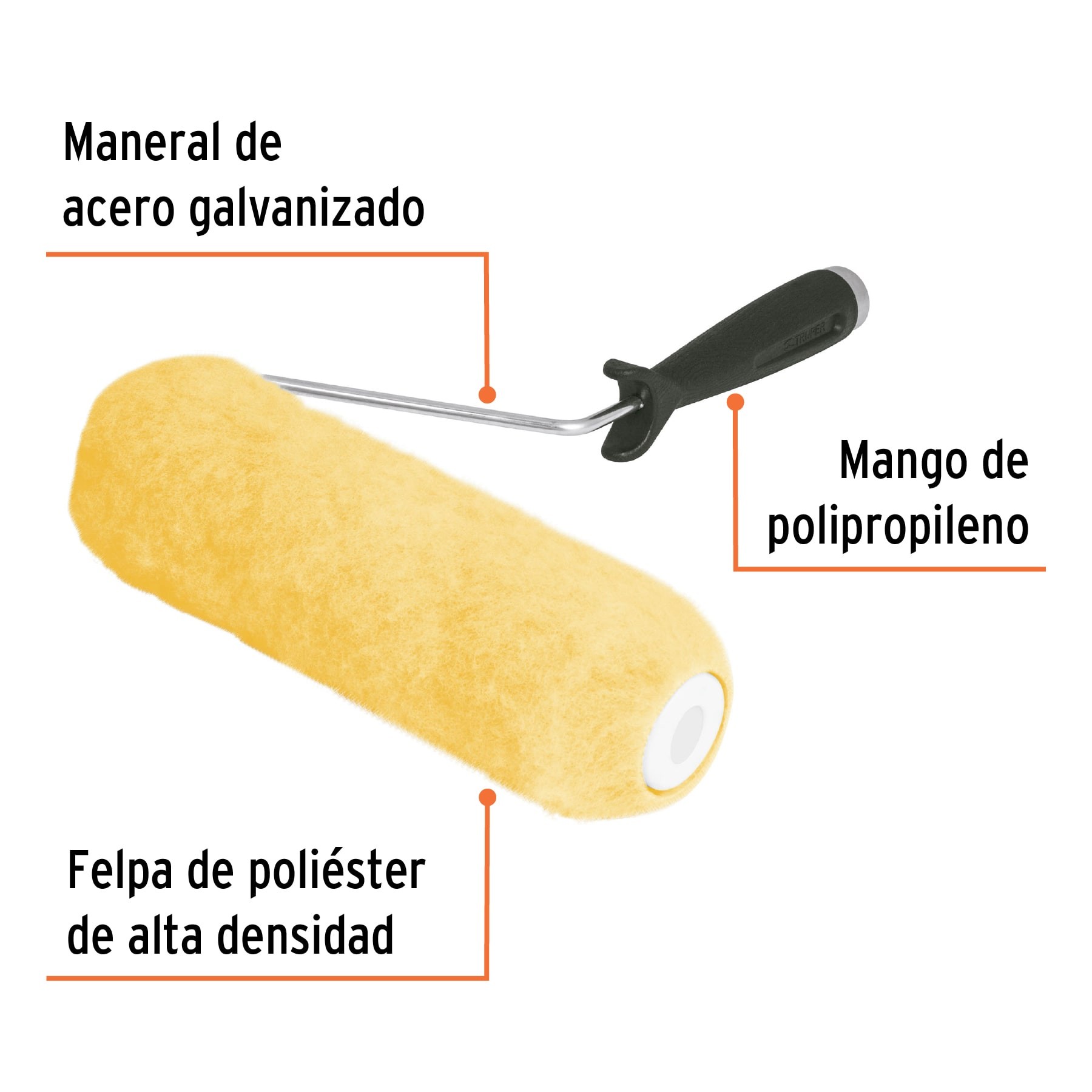 RODILLO PARA PINTAR 9 X 34 SUPERFICIES RUGOSAS TRUPER